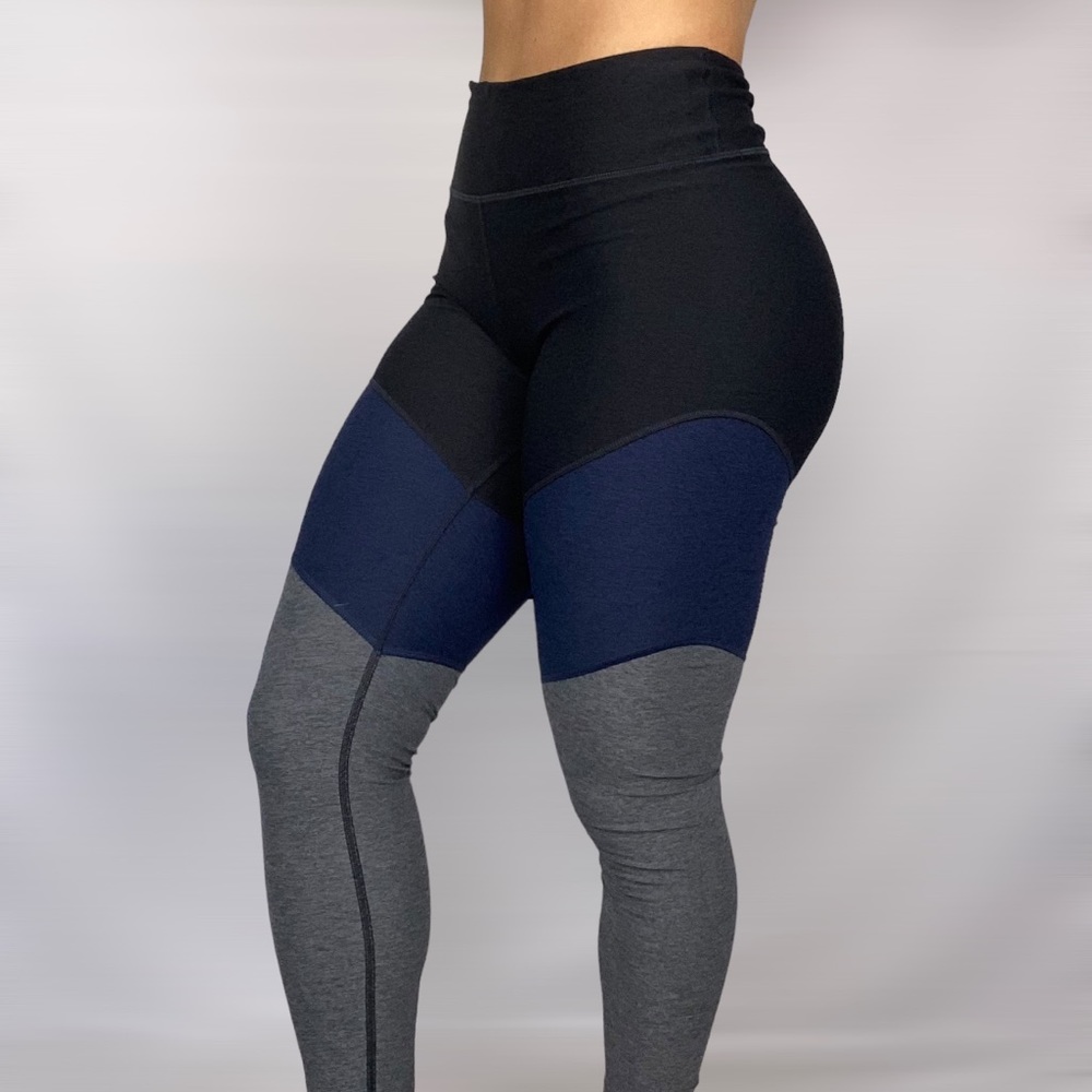 OUTDOOR VOICES Mid Rise‎ Tri Color Spring Legging - Picture 3 of 6